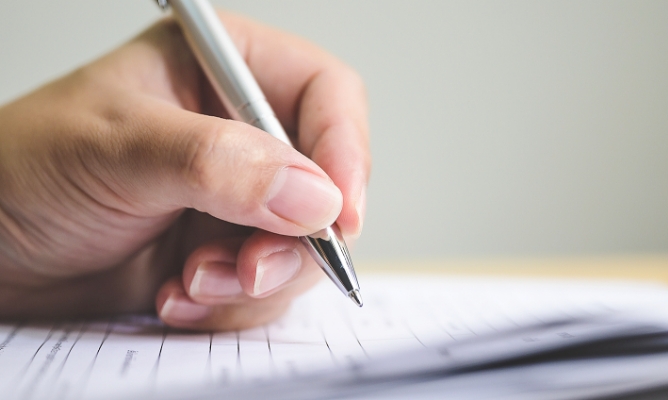 エントリーシート記入