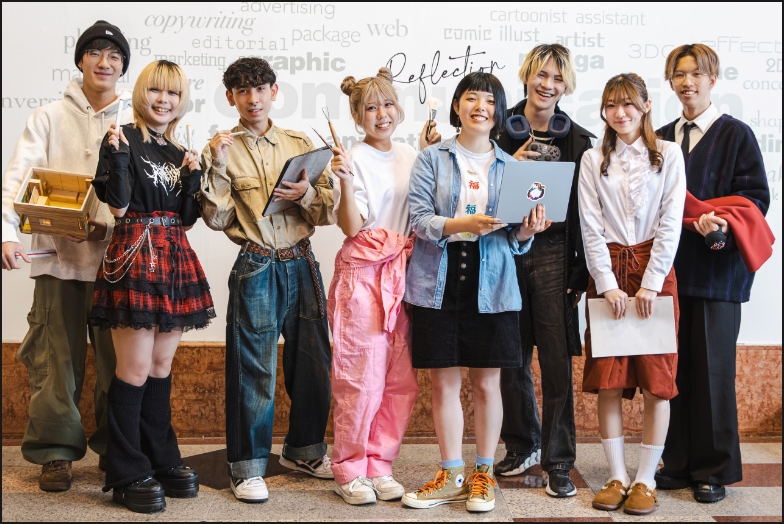 名古屋デザイナー・アカデミーの8学科の生徒たち