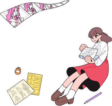 アニメーション学科キャラクターイラスト