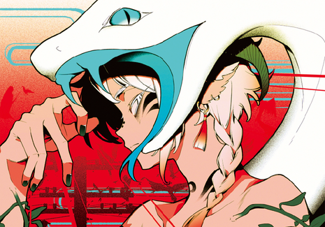 イラストレーターしづ氏来校!!ライブペイント開催!!